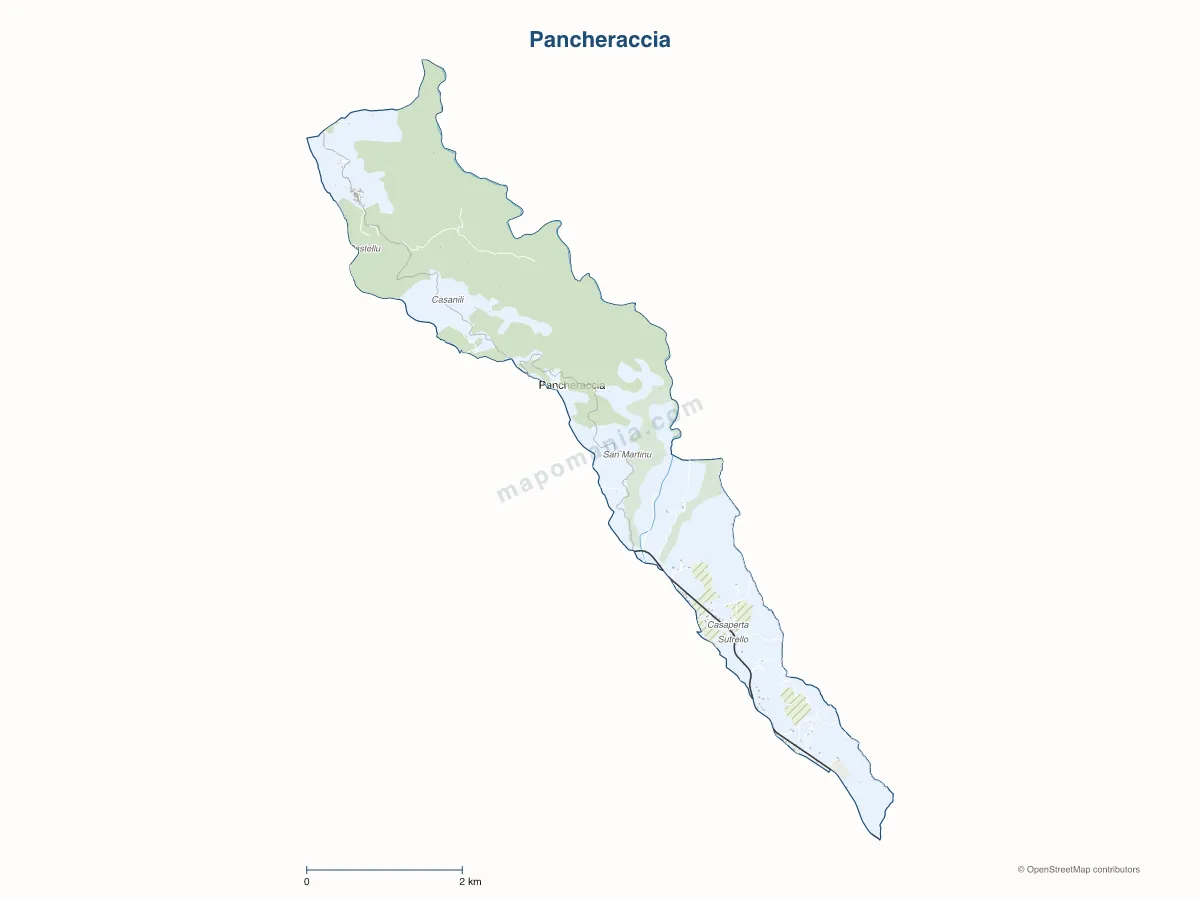 Carte de Pancheraccia à personnaliser