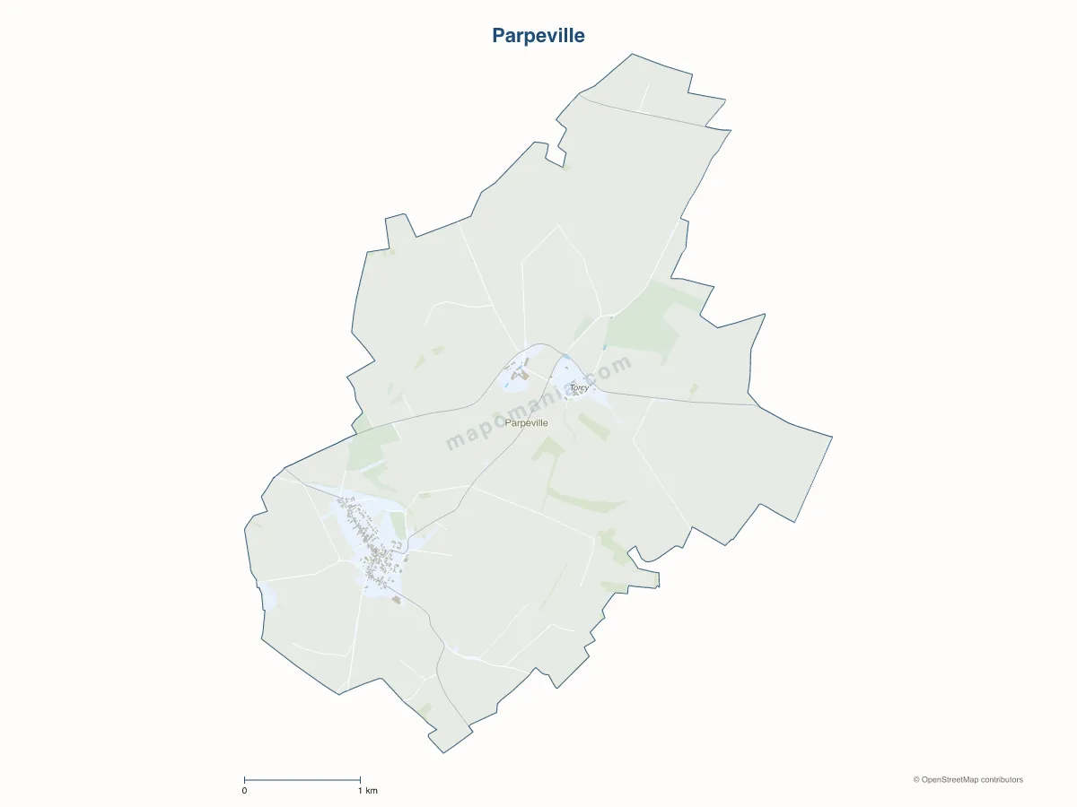 Carte de Parpeville à personnaliser