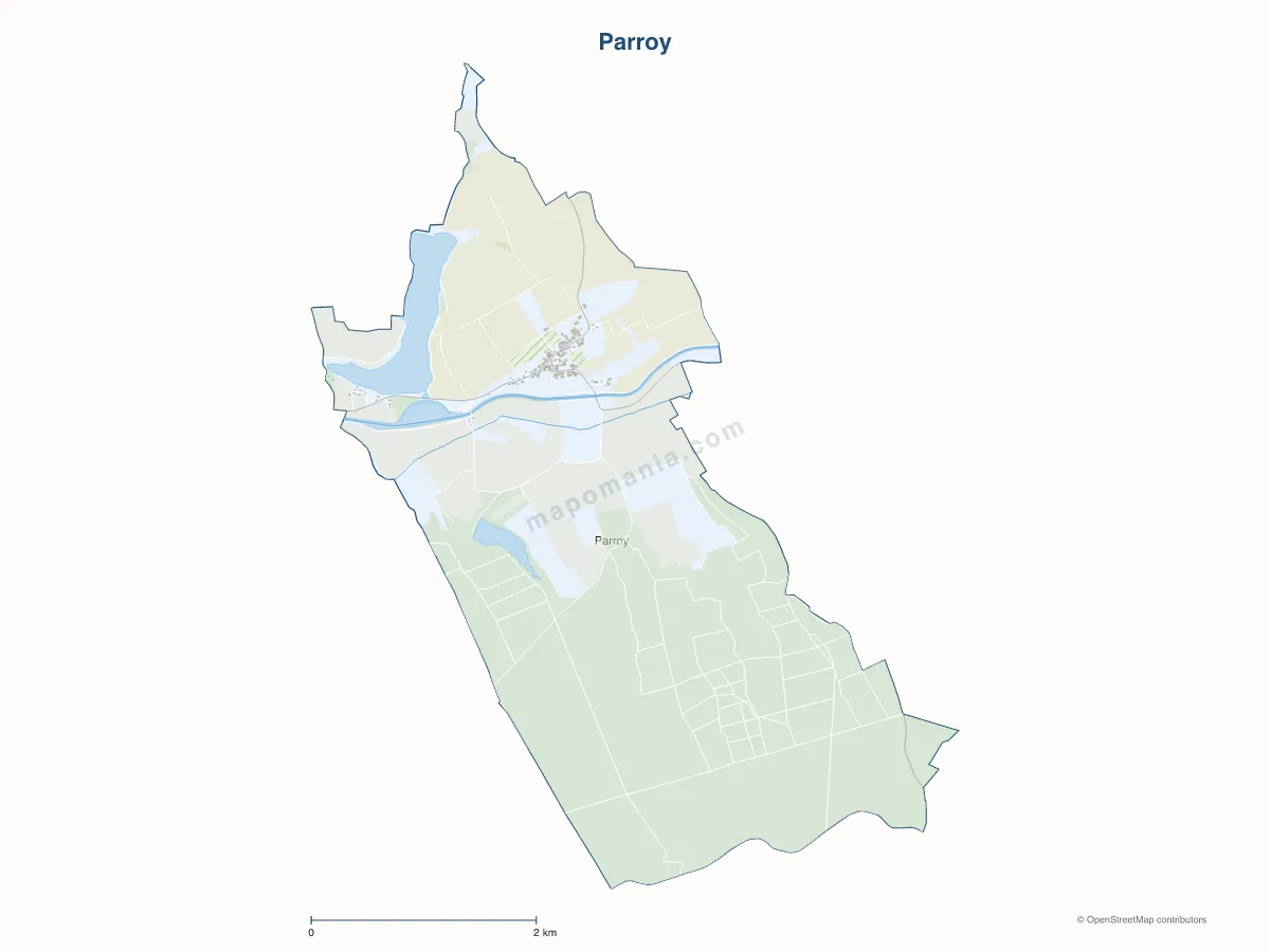 Carte de Parroy à personnaliser