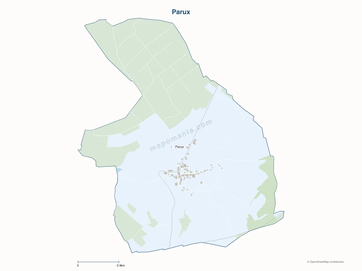 Carte de Parux à personnaliser