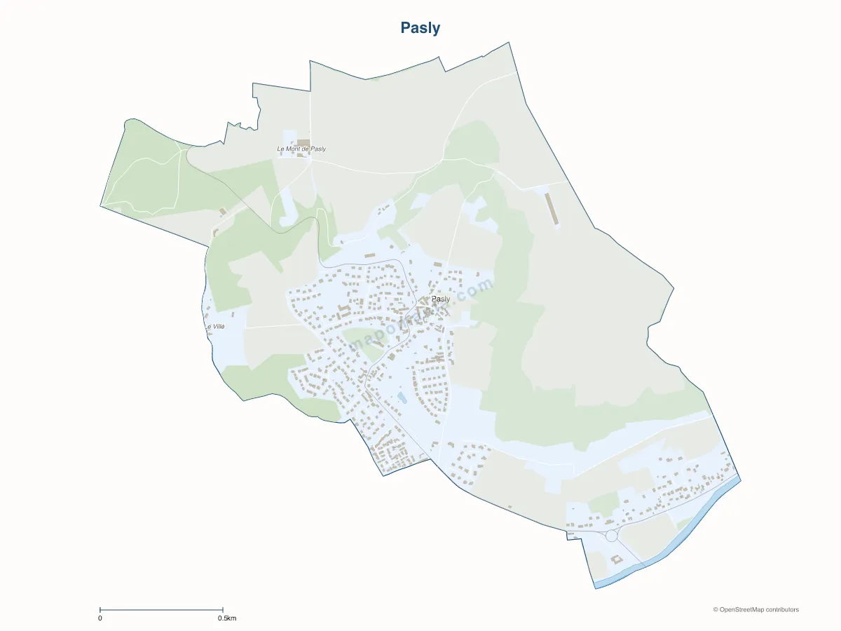 Carte de Pasly à personnaliser