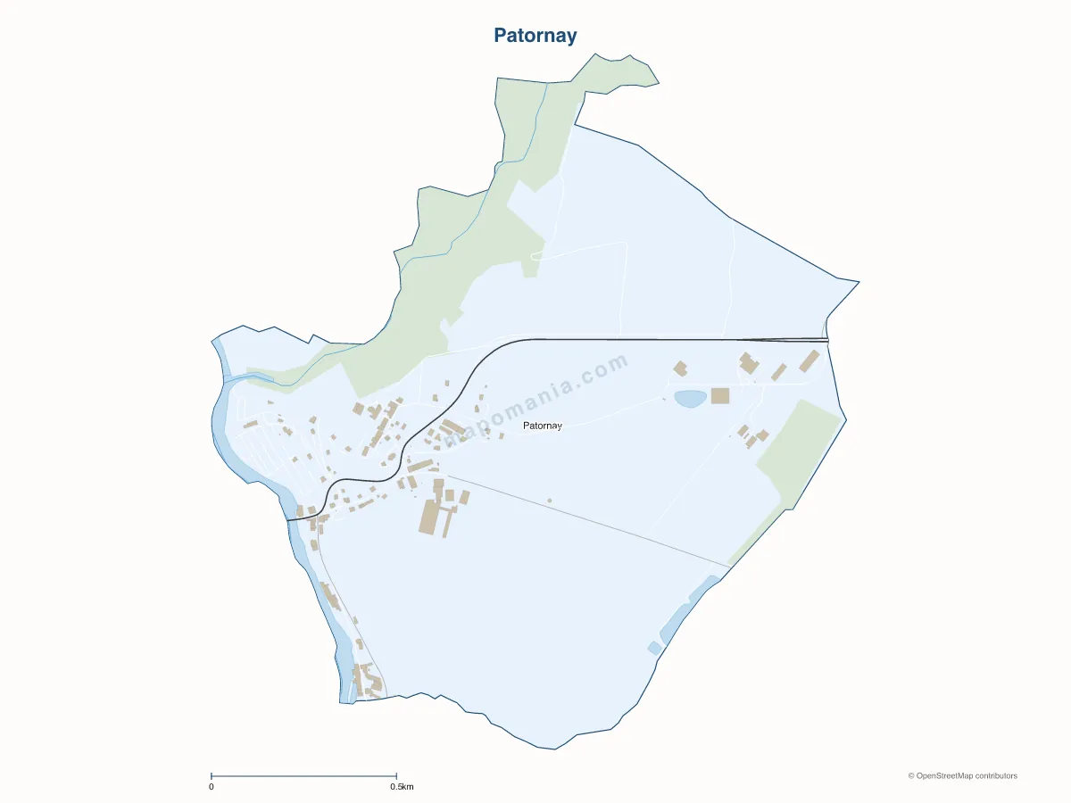 Carte de Patornay à personnaliser