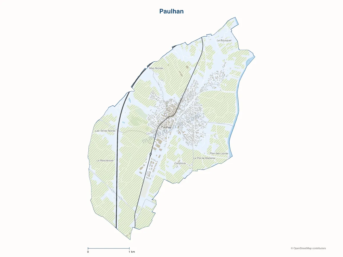 Carte de Paulhan à personnaliser