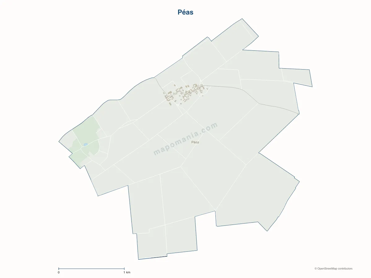 Carte de Péas à personnaliser