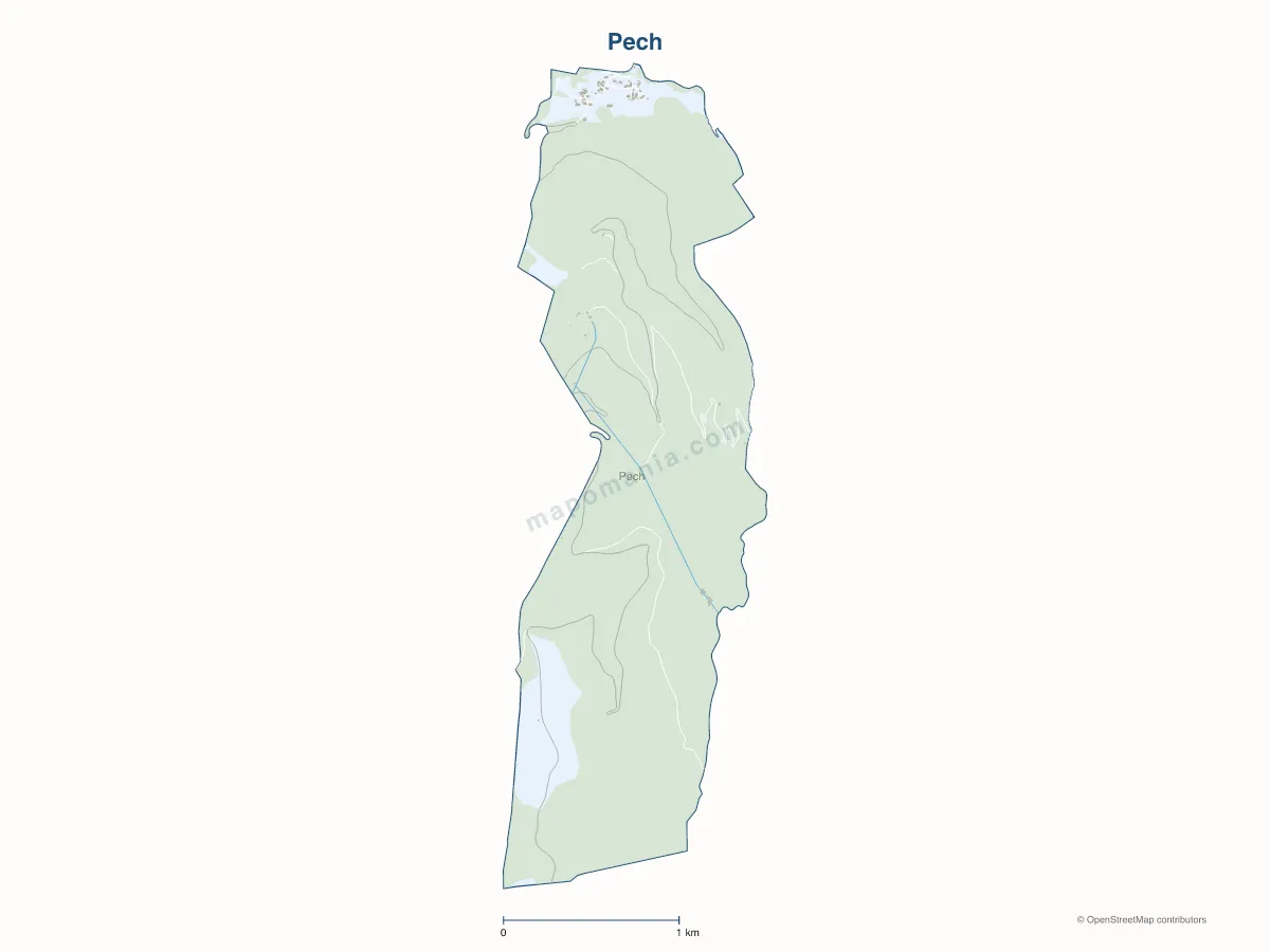Carte de Pech à personnaliser