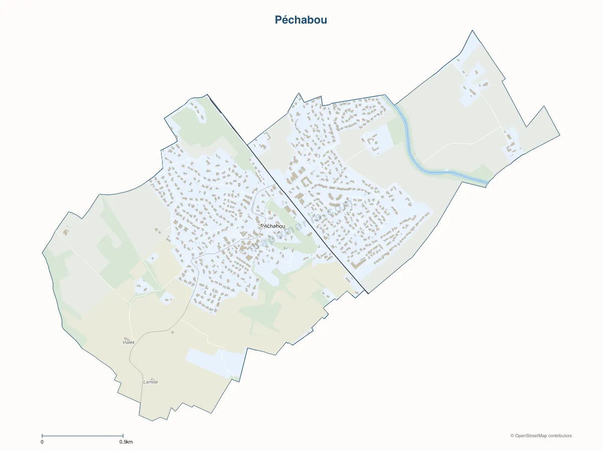Carte de Péchabou à personnaliser