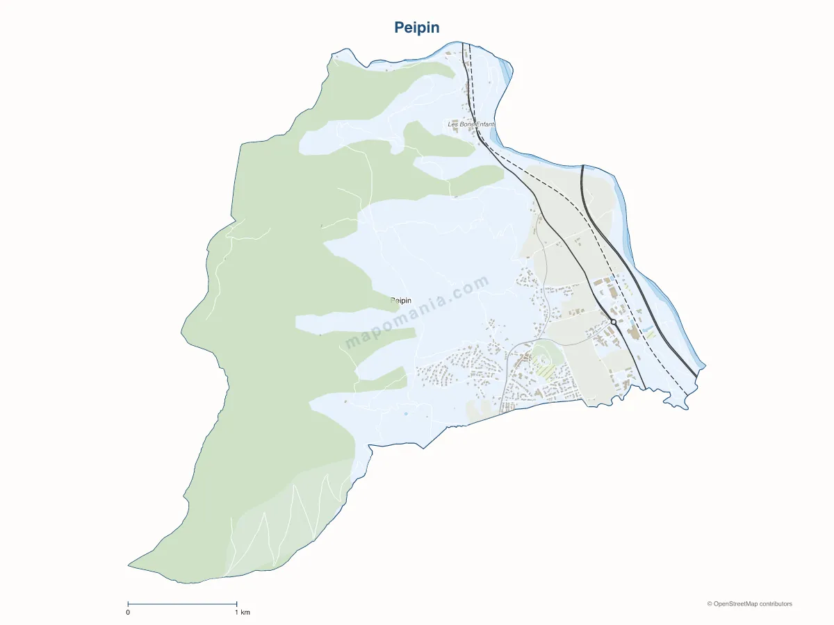 Carte de Peipin à personnaliser