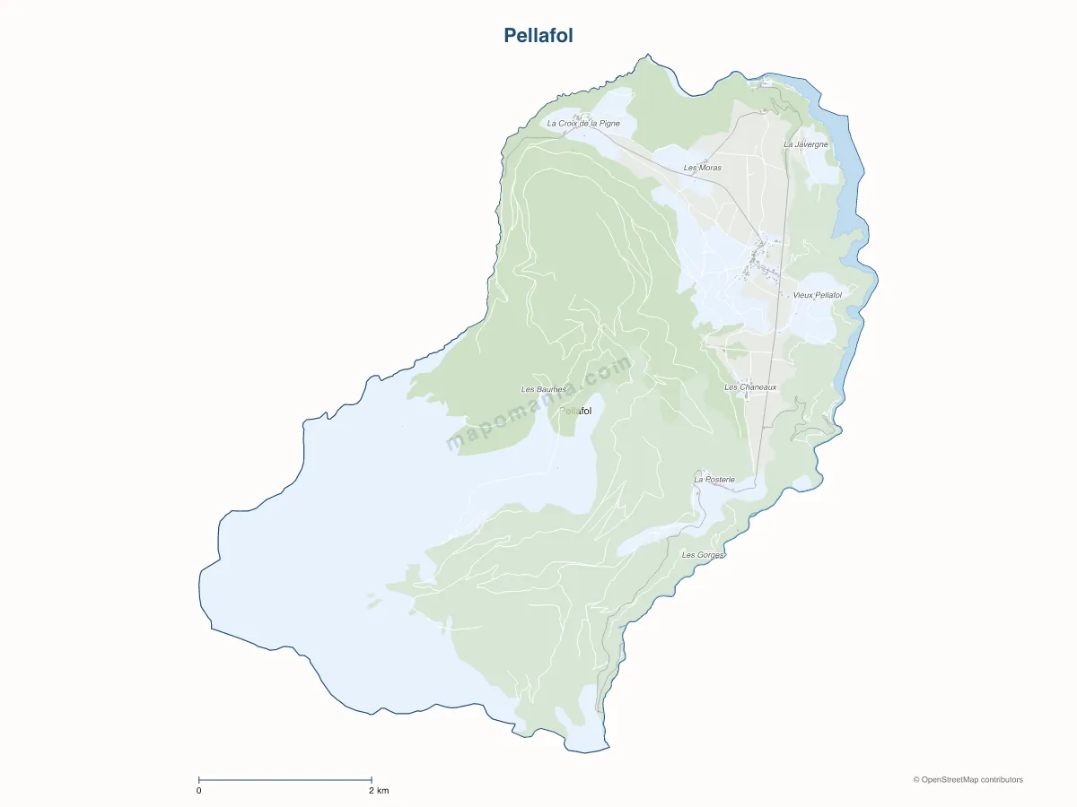Carte de Pellafol à personnaliser