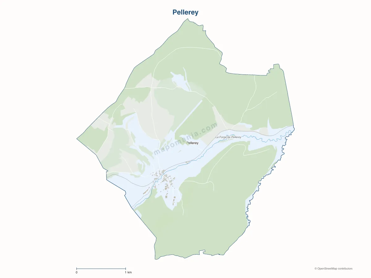 Carte de Pellerey à personnaliser