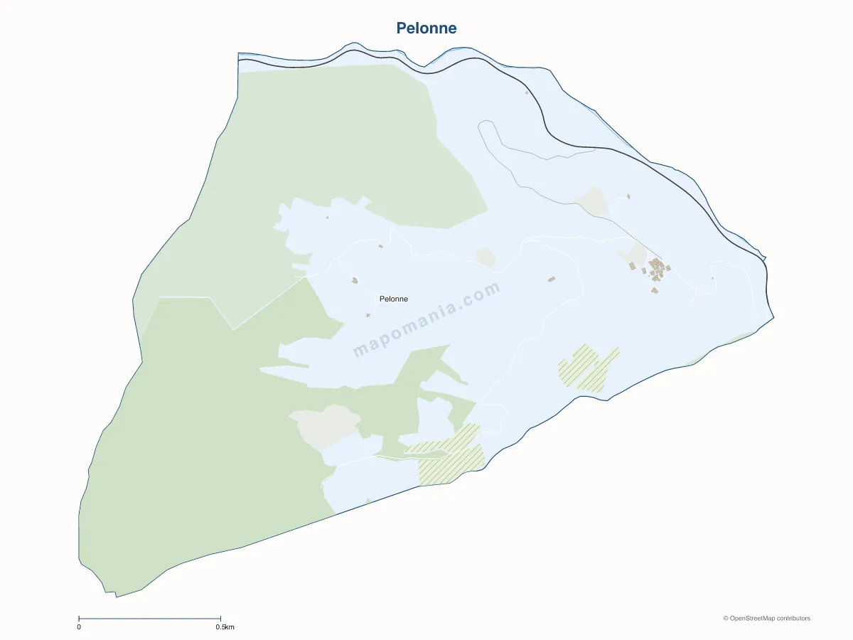 Carte de Pelonne à personnaliser