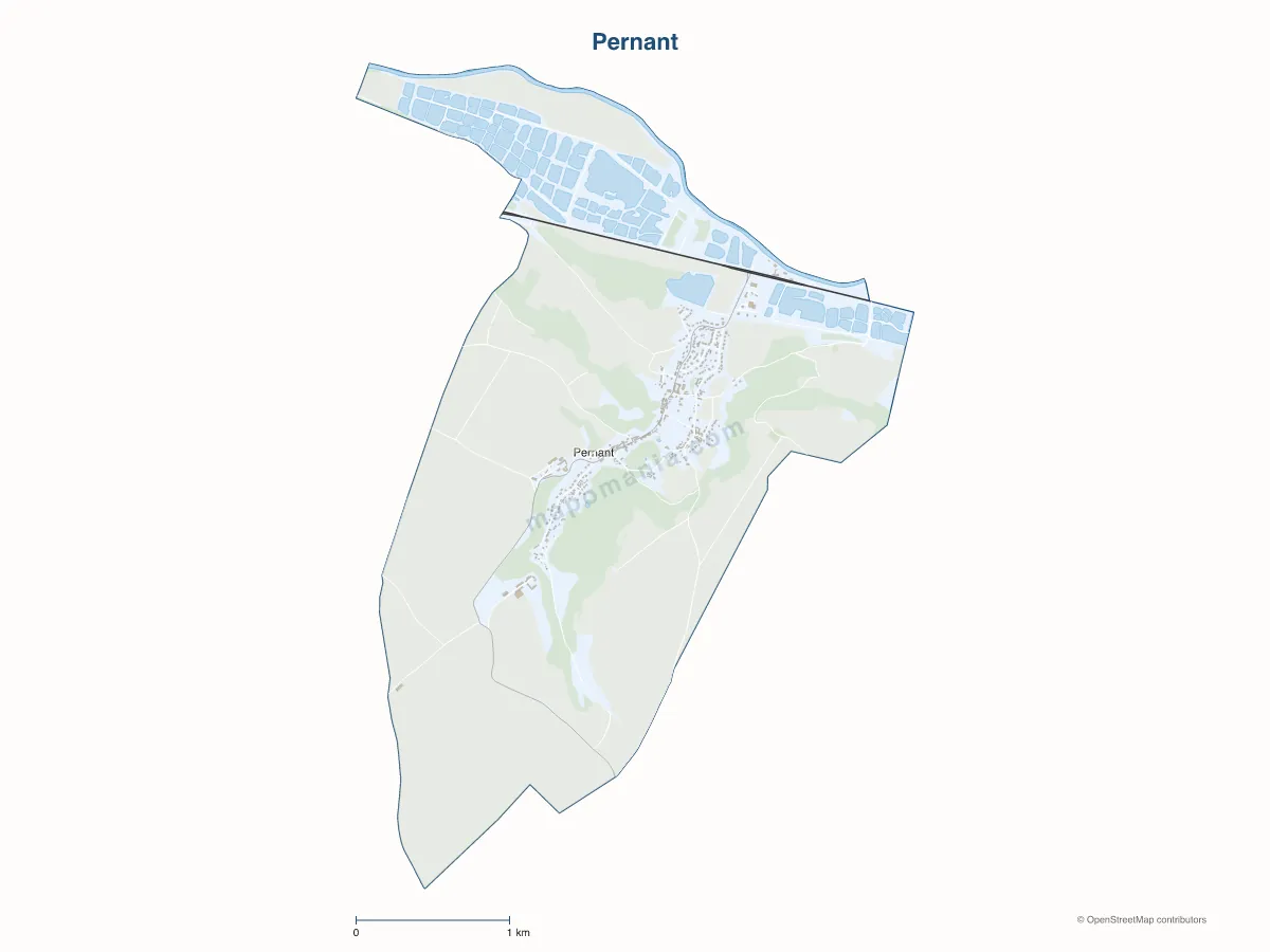 Carte de Pernant à personnaliser