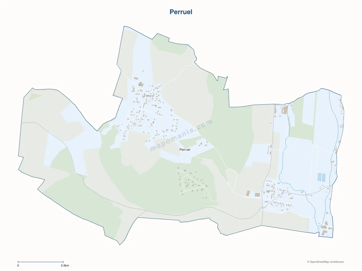 Carte de Perruel à personnaliser