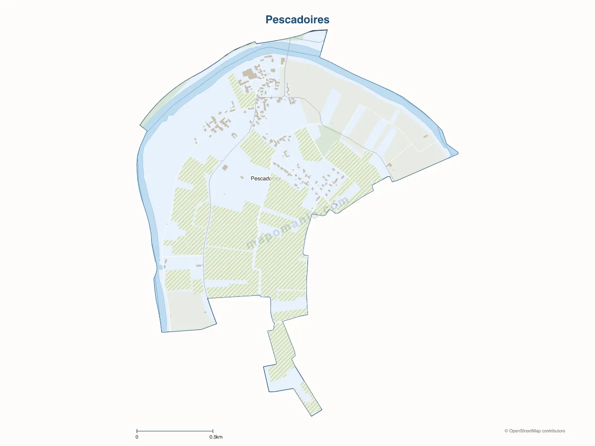 Carte de Pescadoires à personnaliser