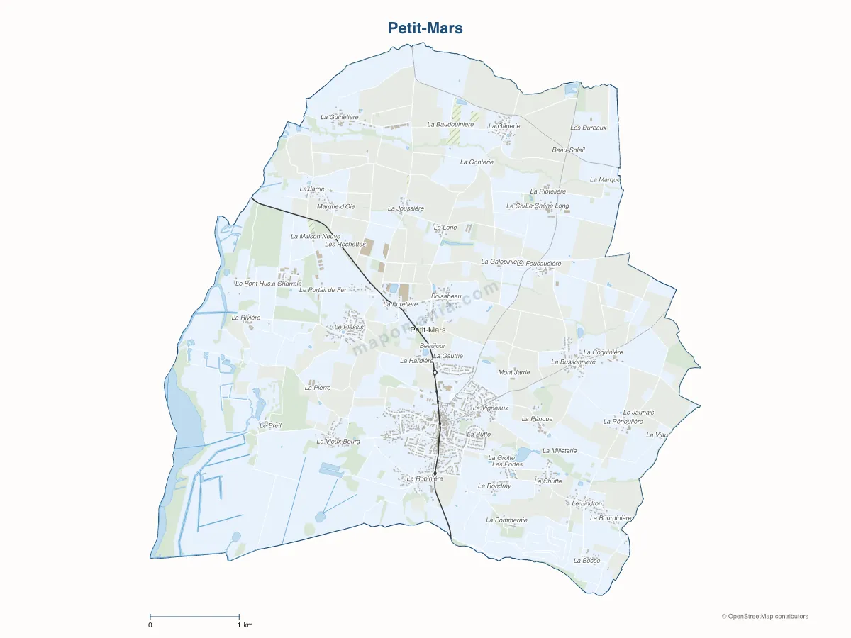Carte de Petit-Mars à personnaliser