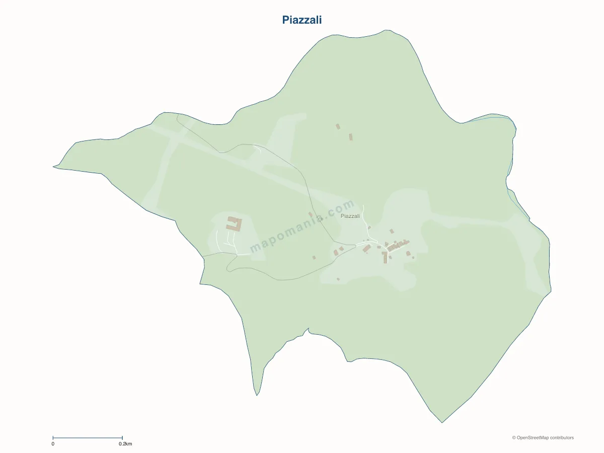 Carte de Piazzali à personnaliser