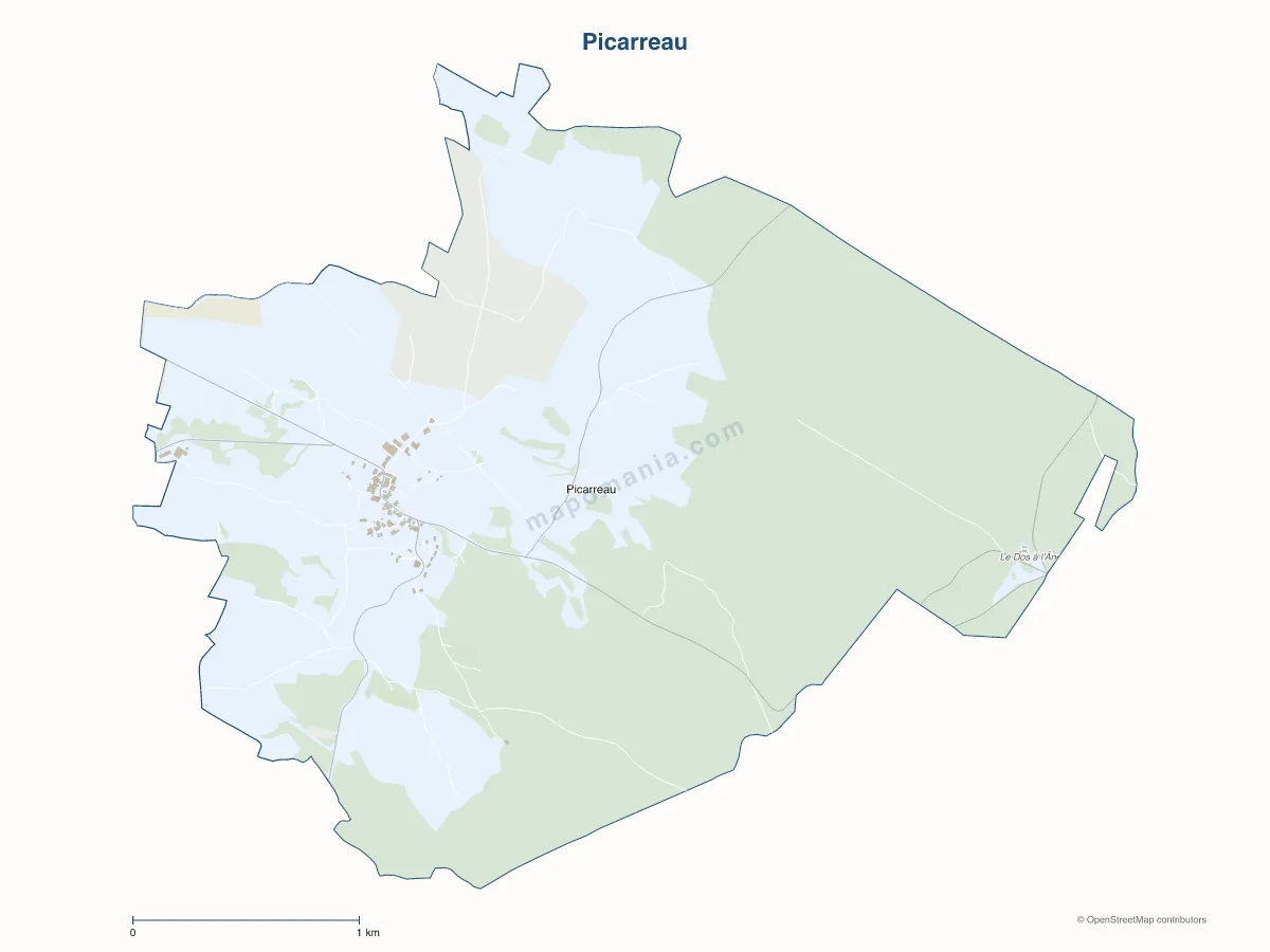 Carte de Picarreau à personnaliser