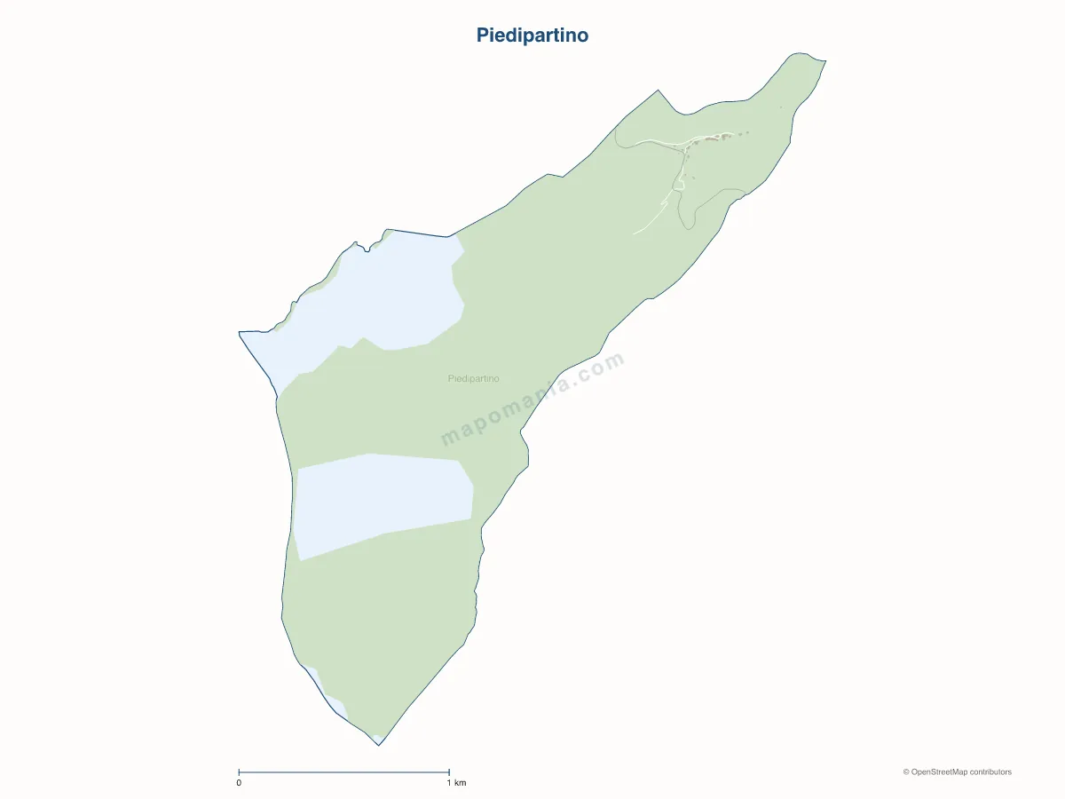 Carte de Piedipartino à personnaliser