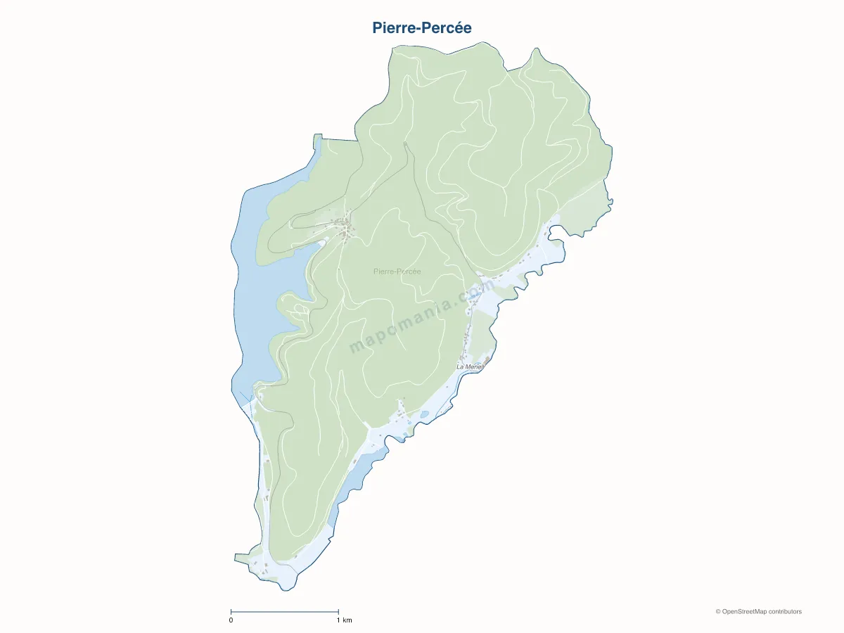Carte de Pierre-Percée à personnaliser