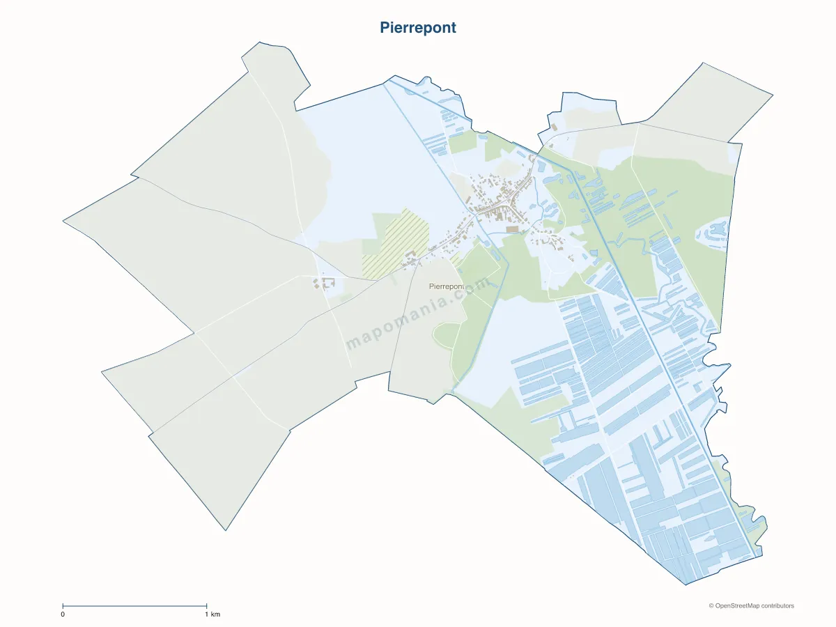 Carte de Pierrepont à personnaliser