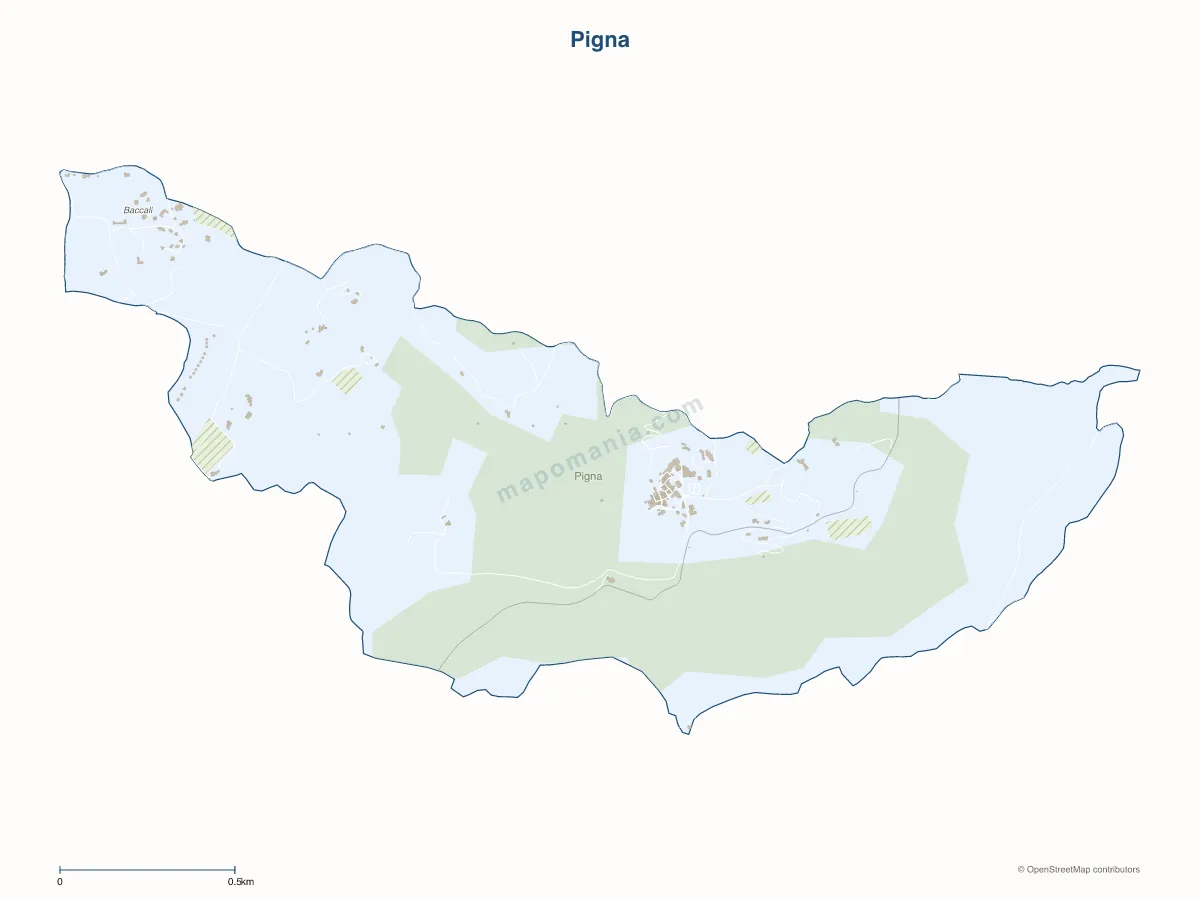 Carte de Pigna à personnaliser