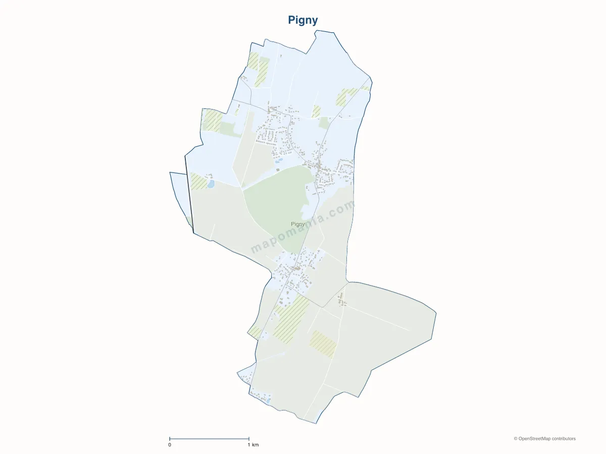 Carte de Pigny à personnaliser