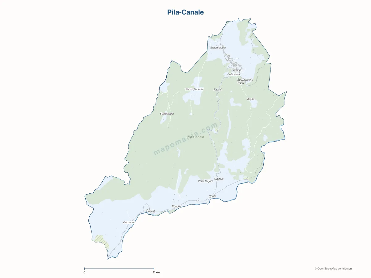 Carte de Pila-Canale à personnaliser