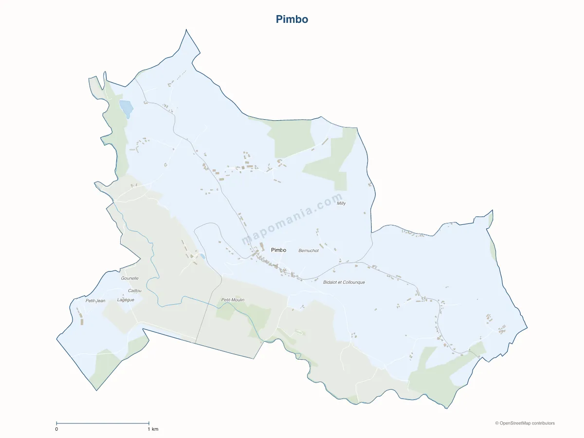 Carte de Pimbo à personnaliser