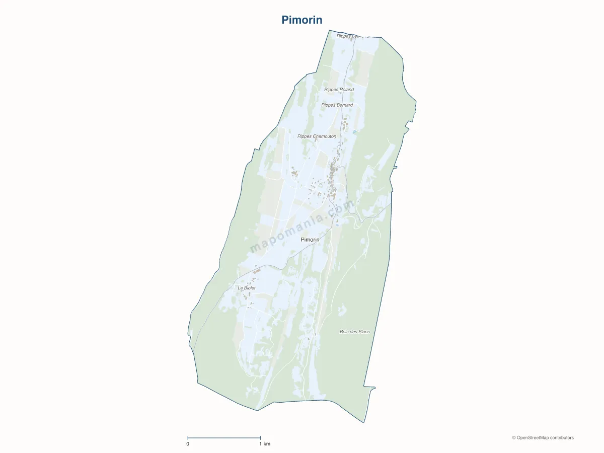 Carte de Pimorin à personnaliser