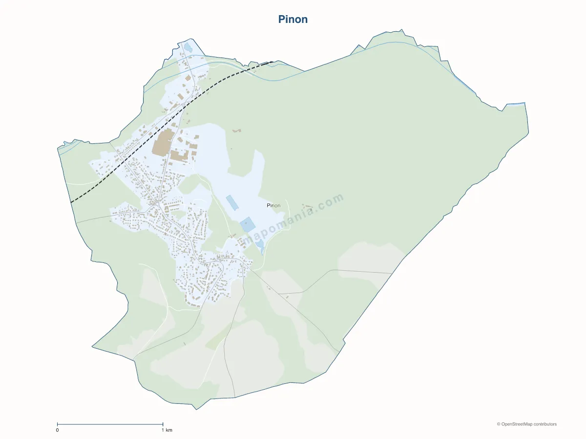 Carte de Pinon à personnaliser