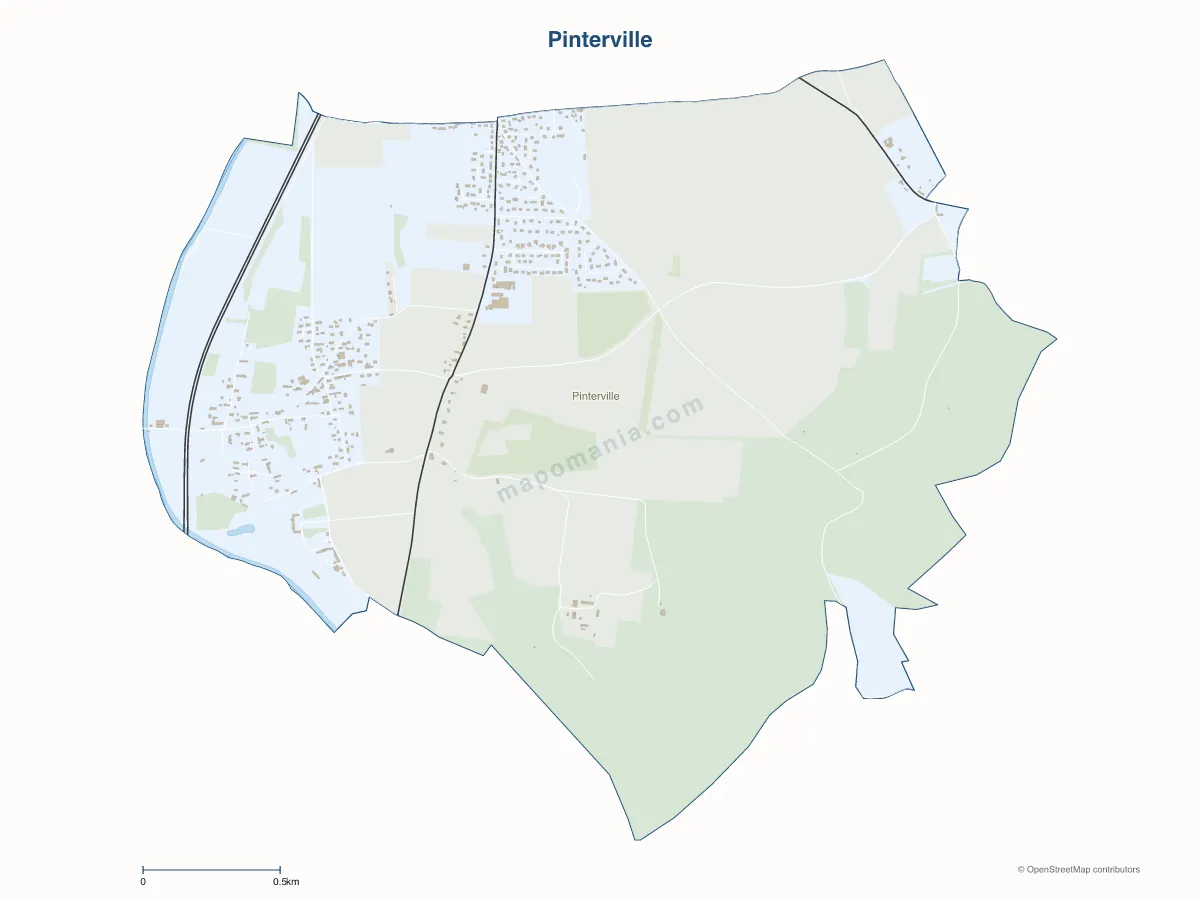 Carte de Pinterville à personnaliser