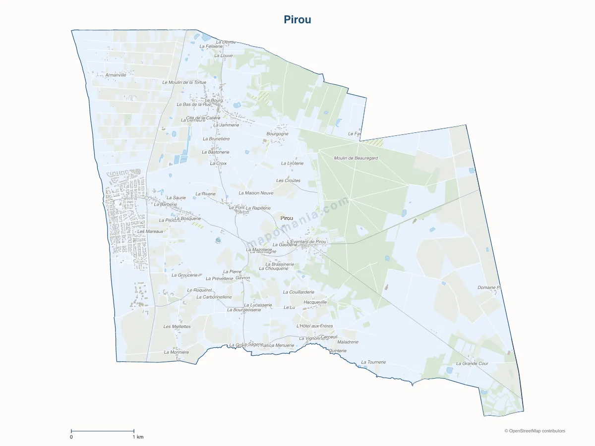 Carte de Pirou à personnaliser