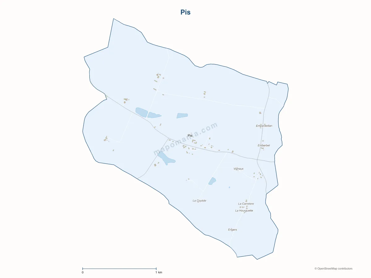 Carte de Pis à personnaliser