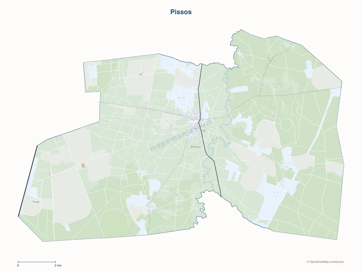 Carte de Pissos à personnaliser