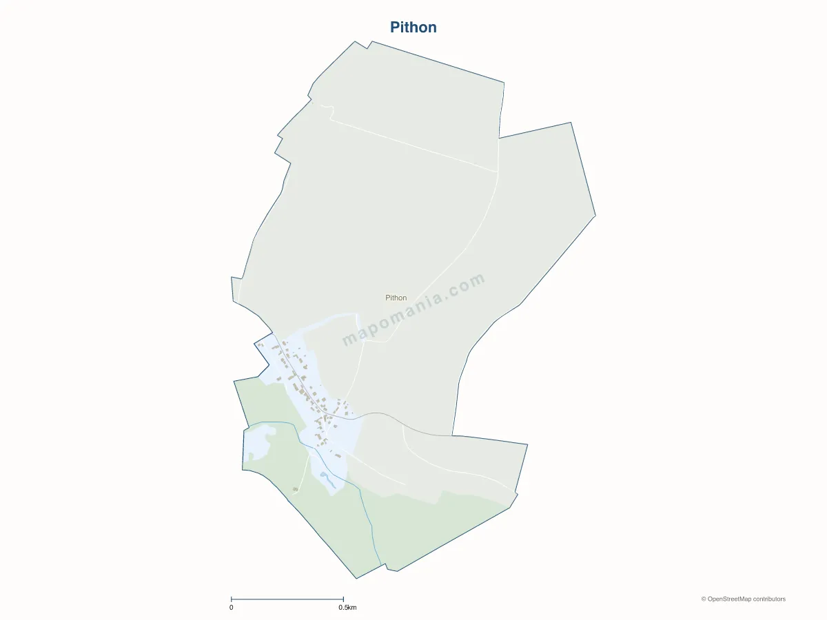 Carte de Pithon à personnaliser
