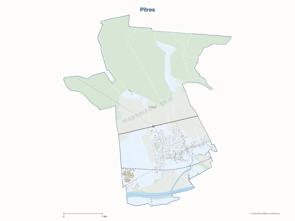 Carte de Pîtres à personnaliser