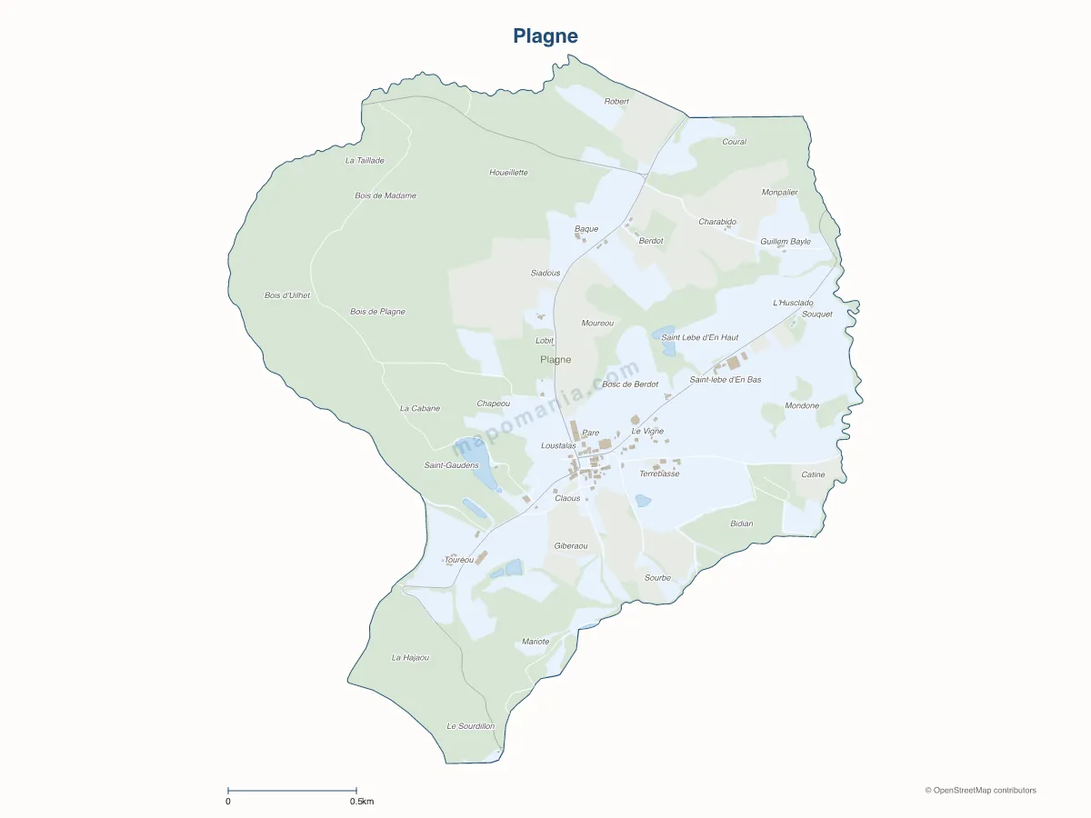 Carte de Plagne à personnaliser