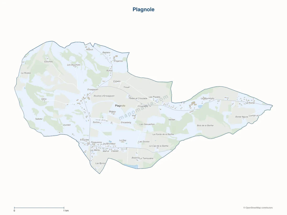 Carte de Plagnole à personnaliser