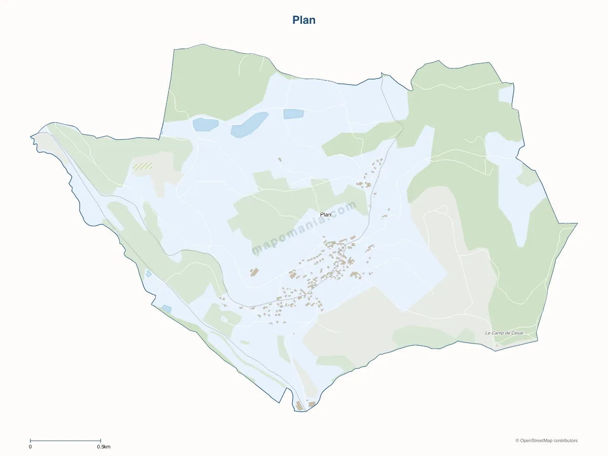 Carte de Plan à personnaliser
