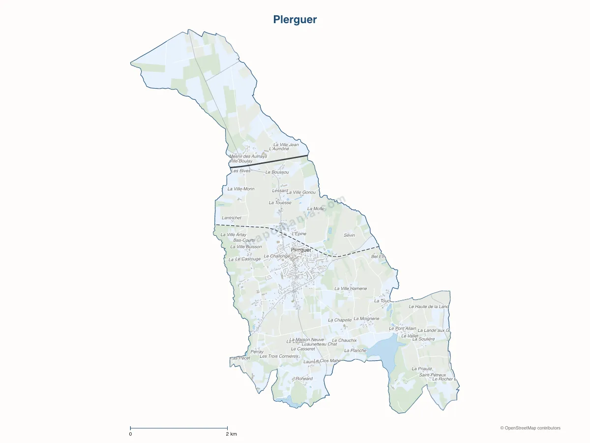 Carte de Plerguer à personnaliser