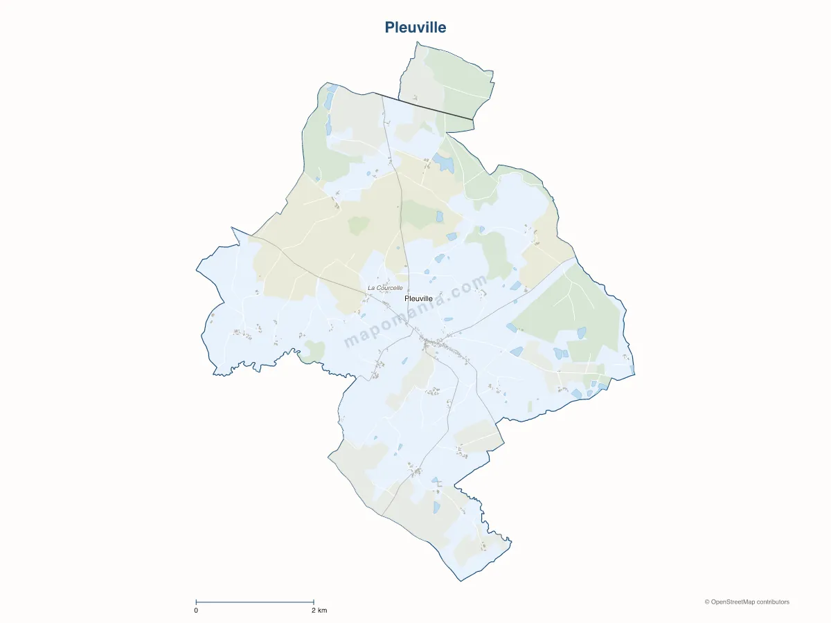 Carte de Pleuville à personnaliser