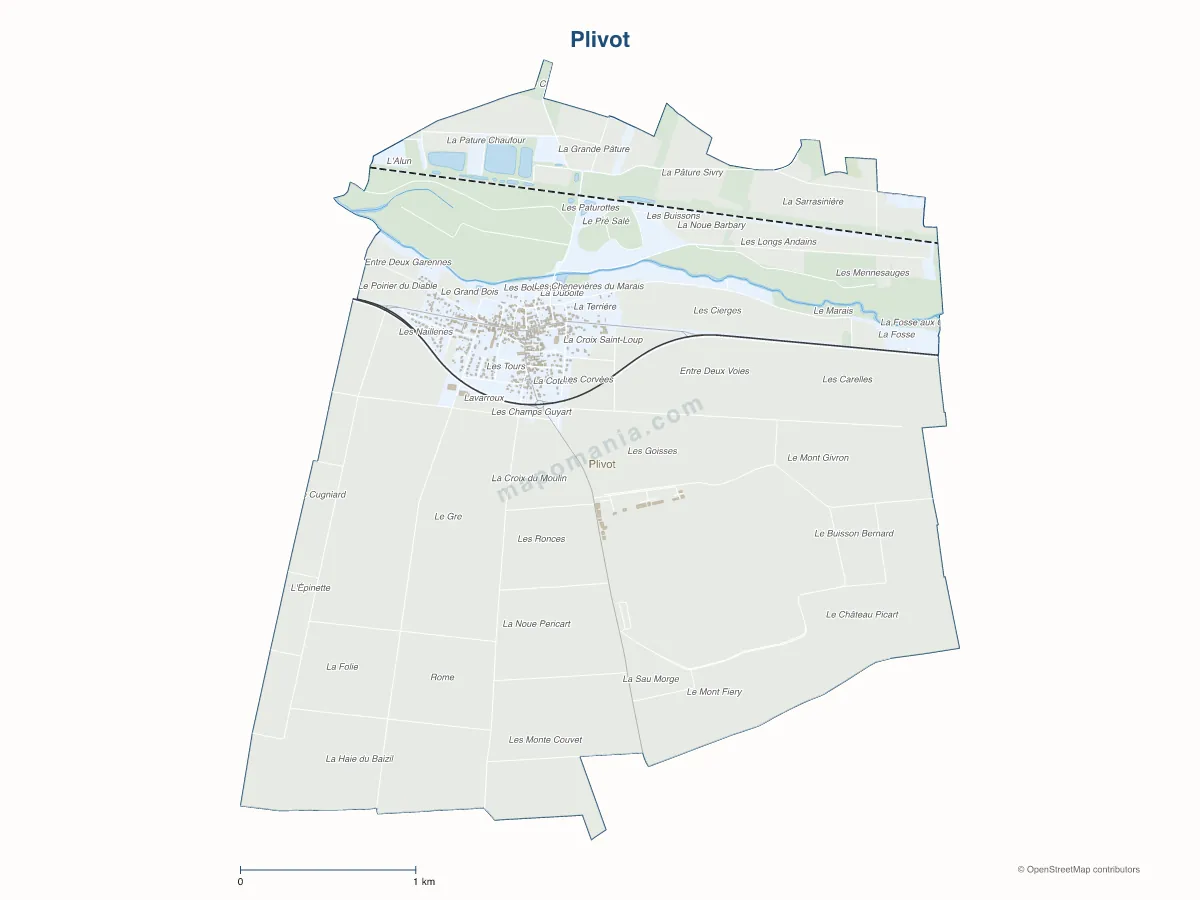 Carte de Plivot à personnaliser