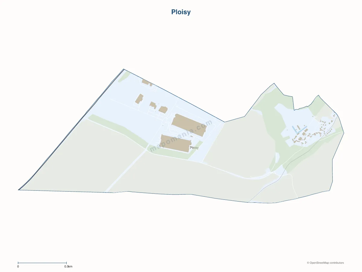 Carte de Ploisy à personnaliser