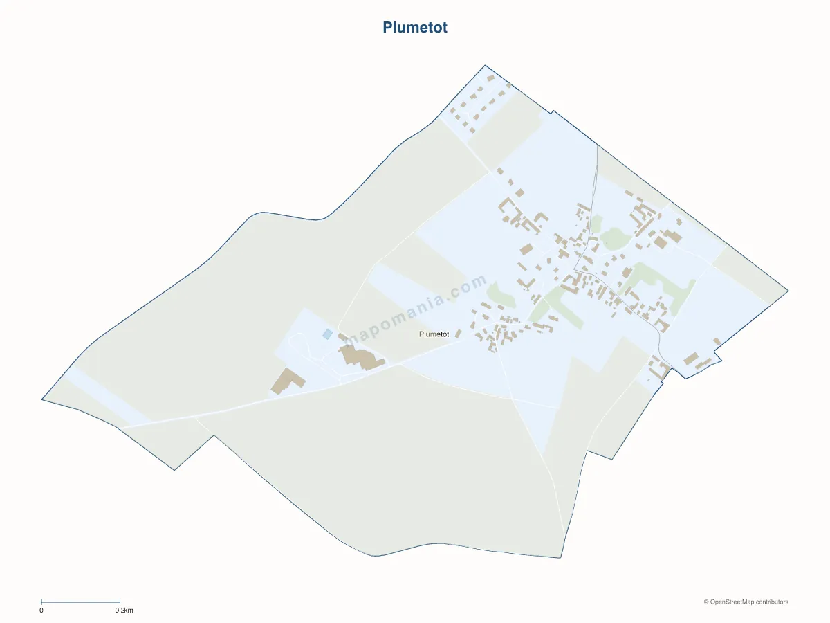 Carte de Plumetot à personnaliser