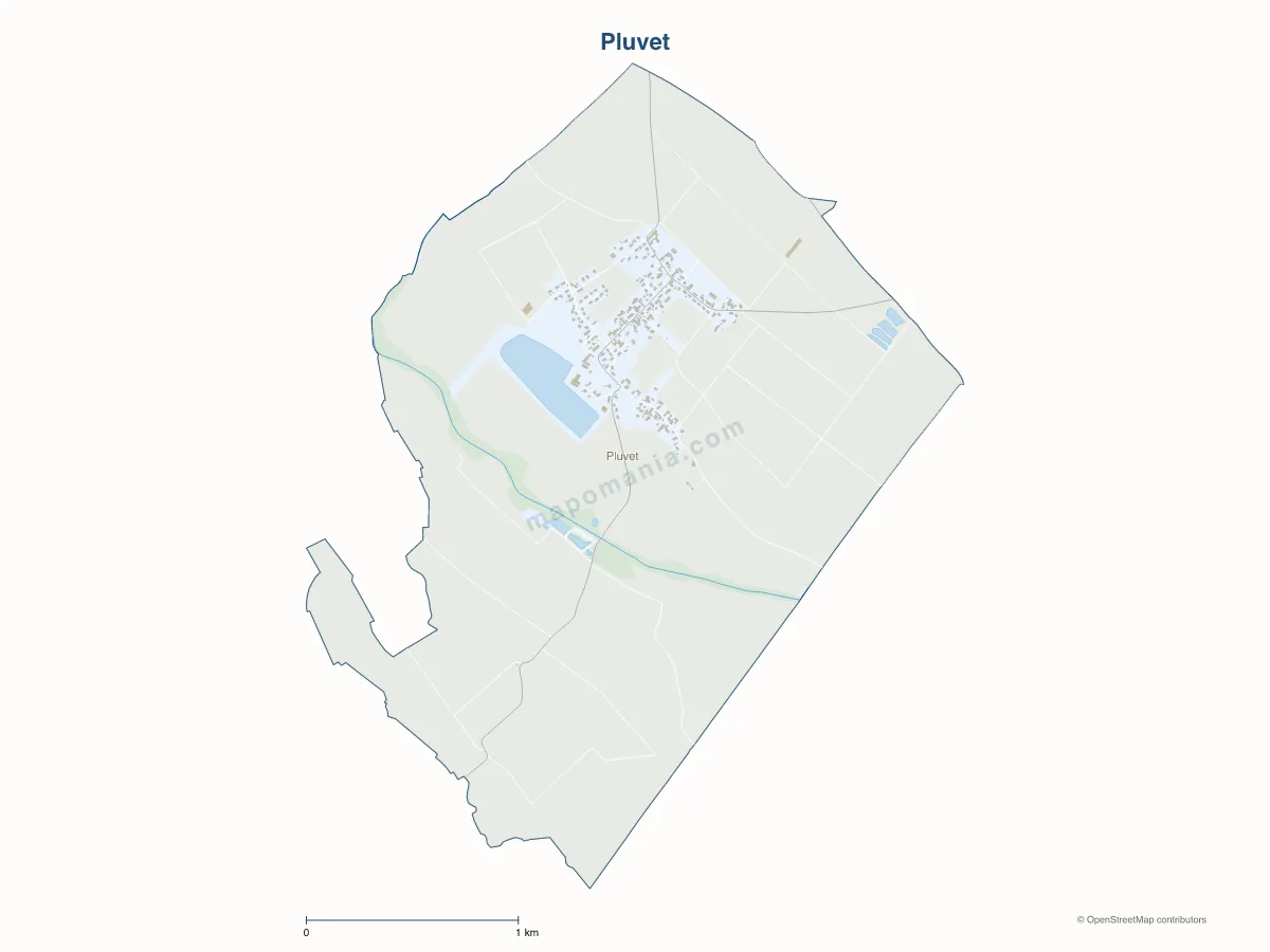 Carte de Pluvet à personnaliser