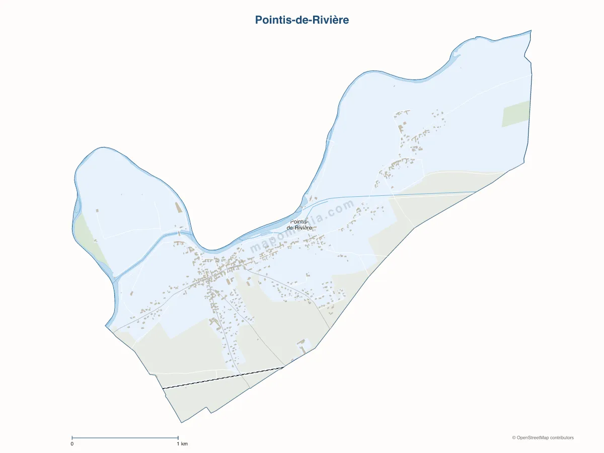 Carte de Pointis-de-Rivière à personnaliser
