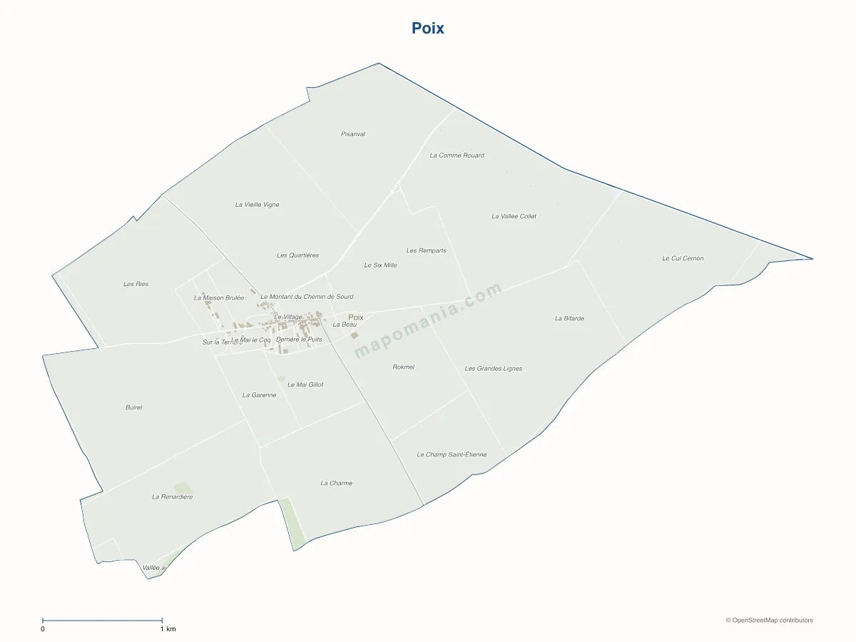 Carte de Poix à personnaliser