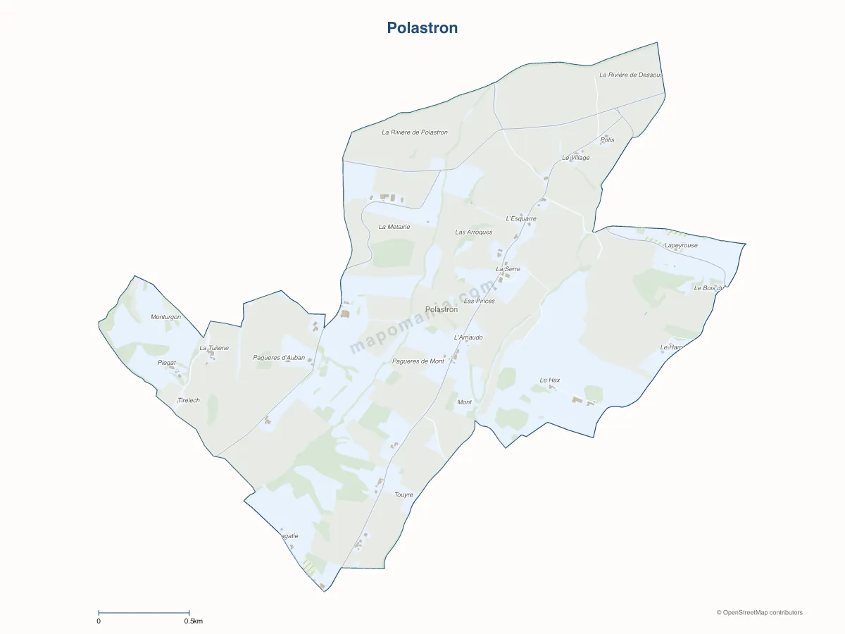 Carte de Polastron à personnaliser
