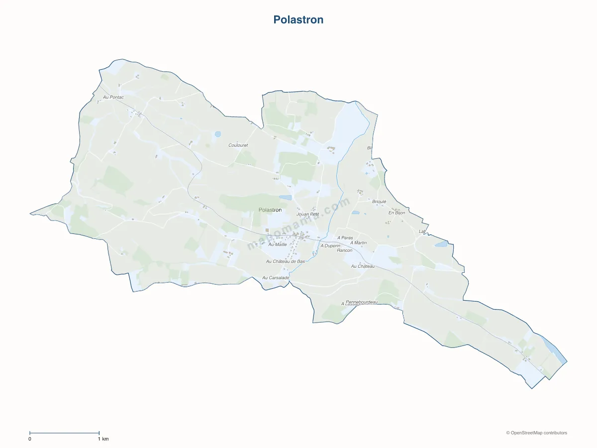 Carte de Polastron à personnaliser