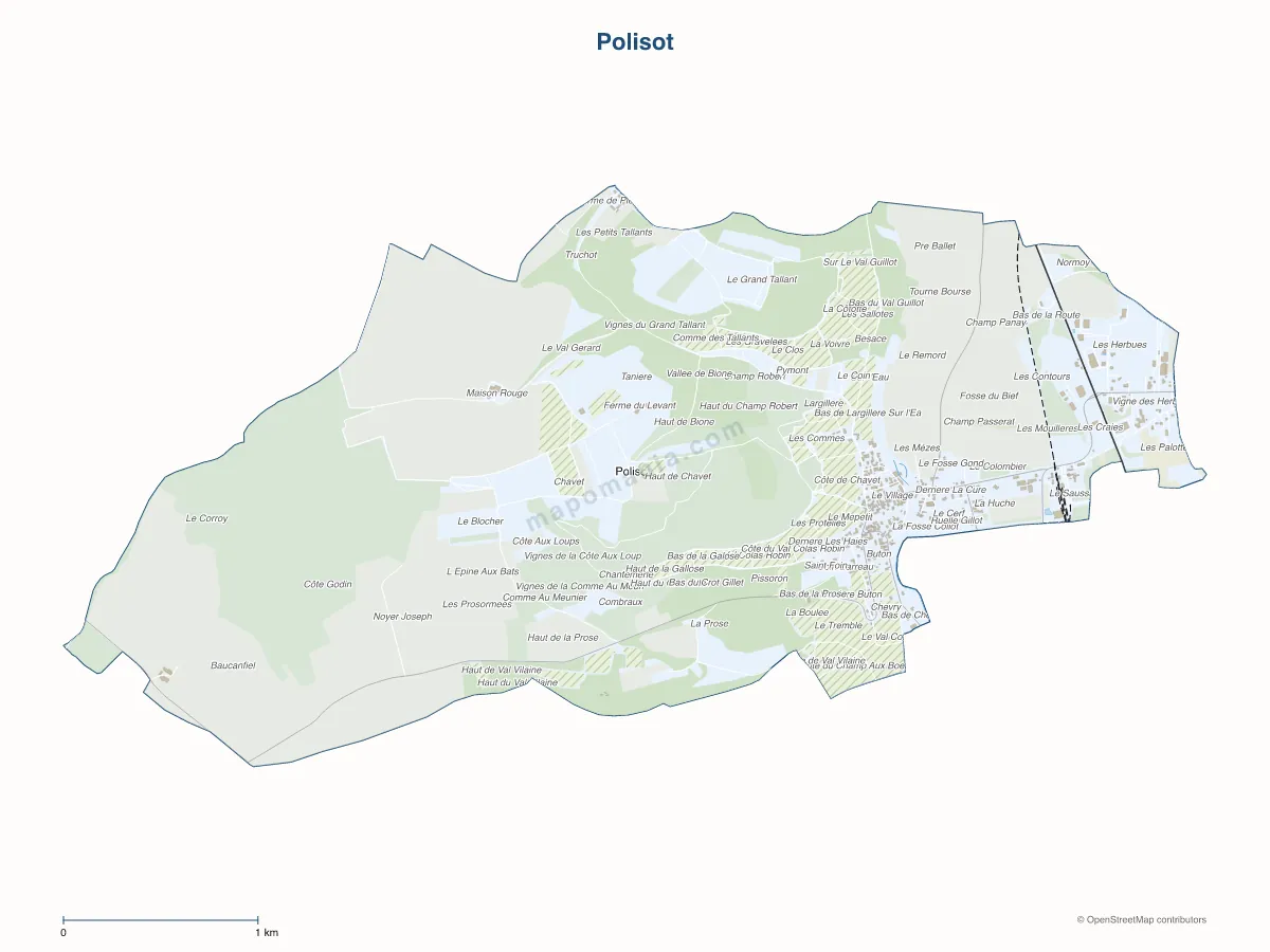 Carte de Polisot à personnaliser