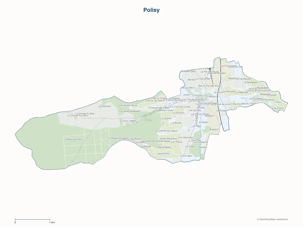 Carte de Polisy à personnaliser